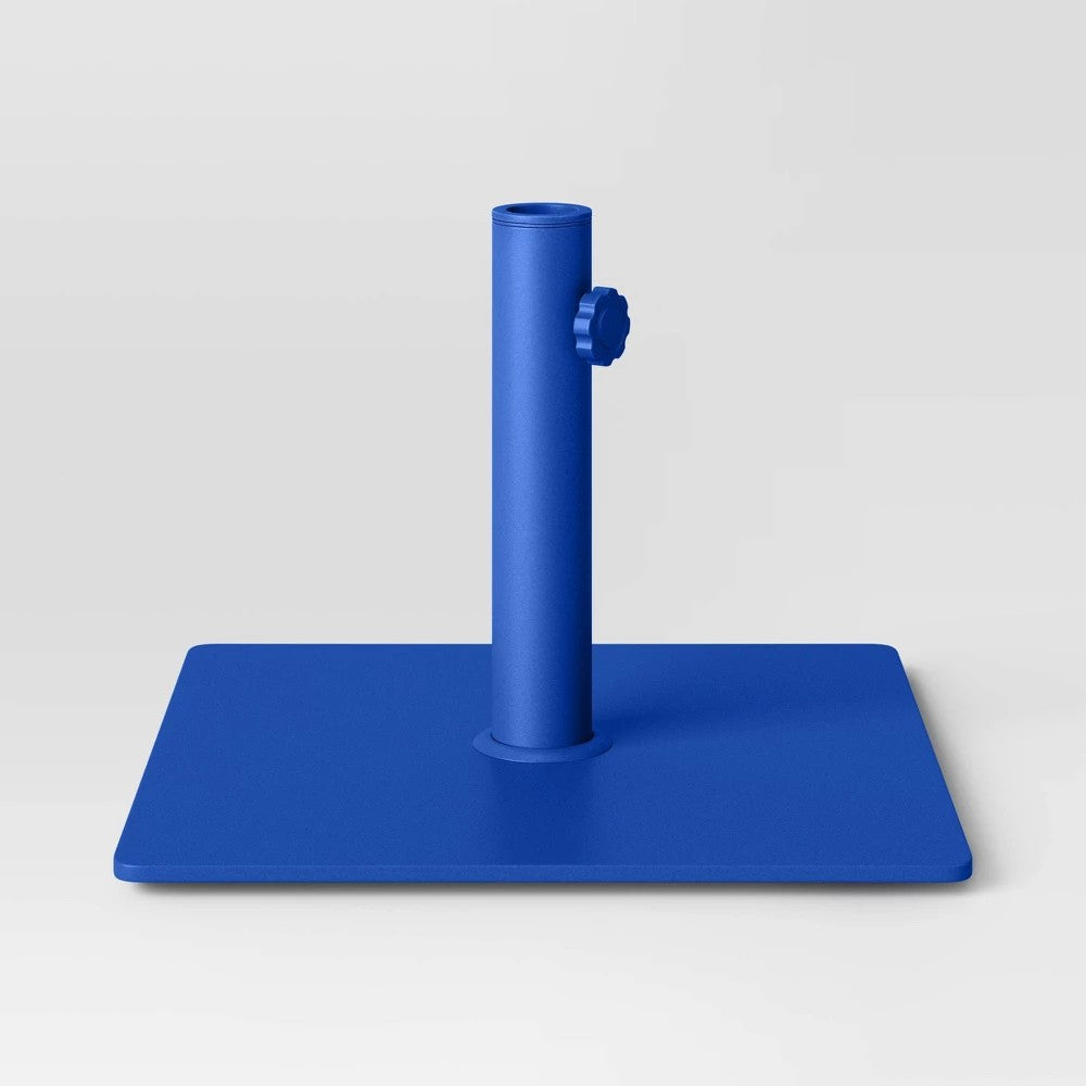 25lbs Steel Square Outdoor Patio Market Umbrella Bases Cobalt - Room Essentials™ - Bellso